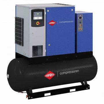 Screw Compressor APS 10DD IVR Combi Dry 13 bar 10 hp/7.5 kW 270-1260 l/min 500 l Screw Compressor APS 10DD IVR Combi Dry 13 bar 10 hp/7.5 kW 270-1260 l/min 500 l