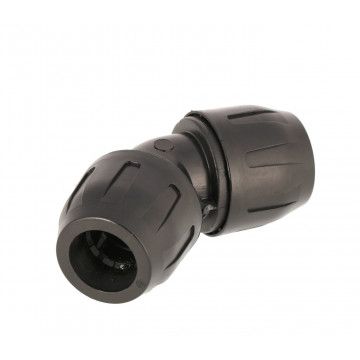 Elbow coupling 25 mm 45 degrees