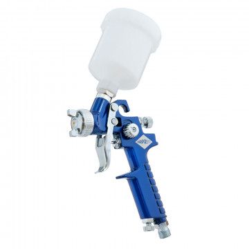 Mini Paint spray pistol HVLP 2 bar 0.8 mm nozzle 125 ml cup